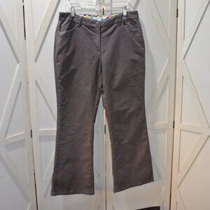 Boden Brushed Cotton Flare Leg Trousers